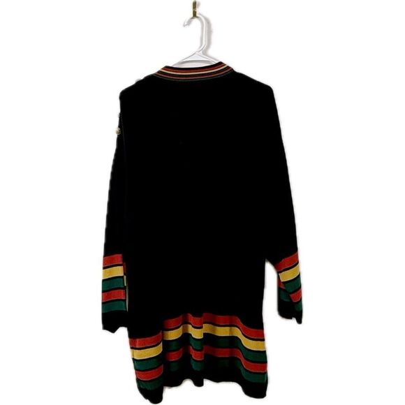 Monarch Wear Black Sweater with Button Detail - Picture 2 of 4